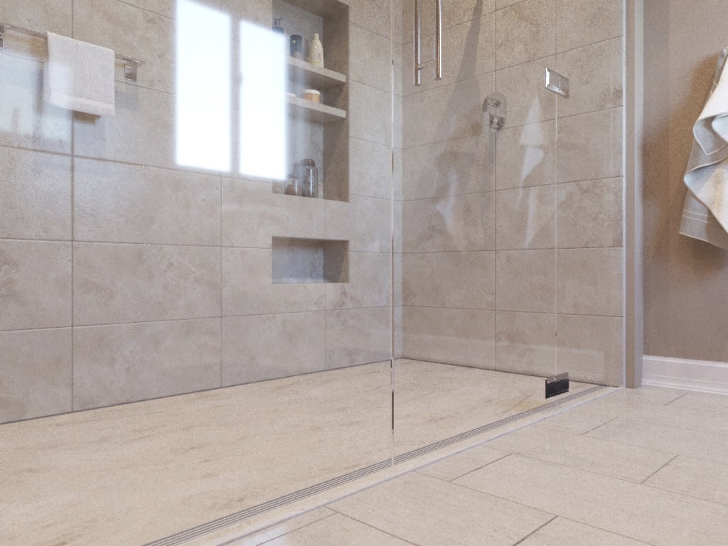 Curbless shower- Encompass Shower Bases