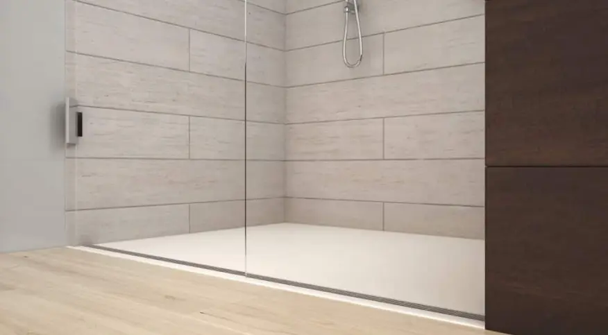 Shower Base Built With Corian